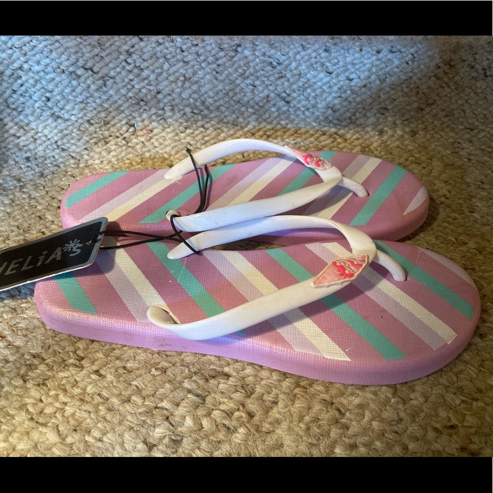 Delia Girl Ice Cream Cone Flip Flops